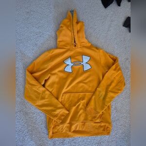 Under Armour Orange Pullover Sweater with Logo